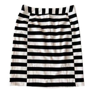Pixley Womens‎ Size S Black / White Stripe Pencil Skirt